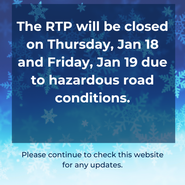 RTP closure notice for january 18 and 19