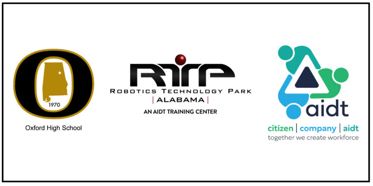 Logos of partners participating in the Oxford High School Summer Robotics Bootcamp